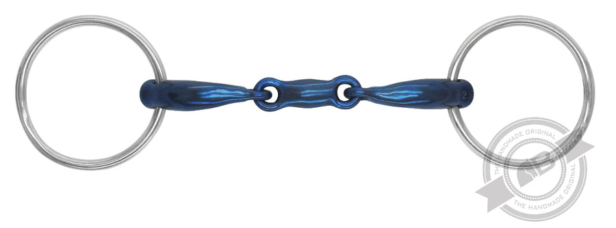 Bombers Loose Ring Bradoon Elliptical Dressage Control Titanium