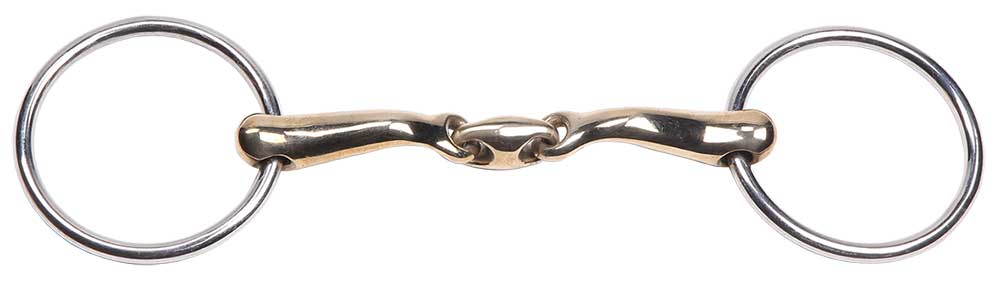 Zilco Loose Ring Snaffle Curved Gold