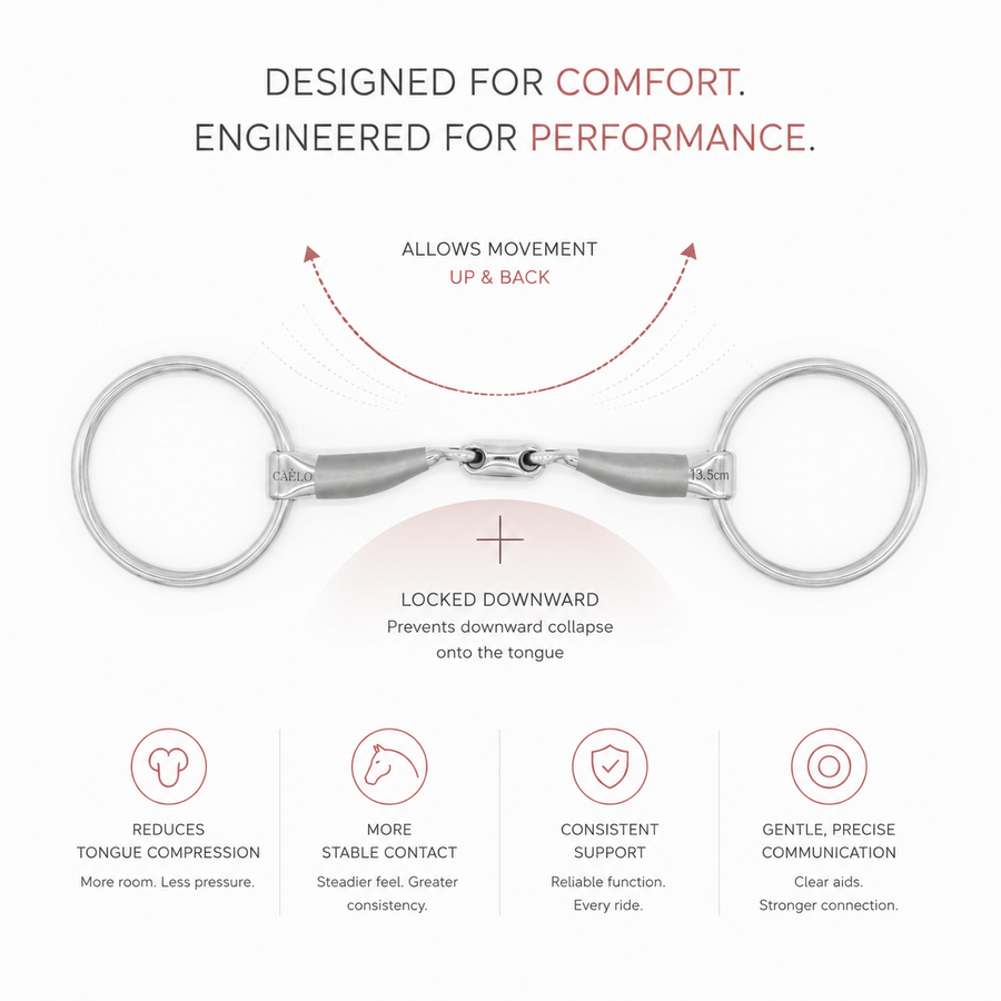 Caelo Balanced Contact Sweet Iron Loose Ring Bradoon