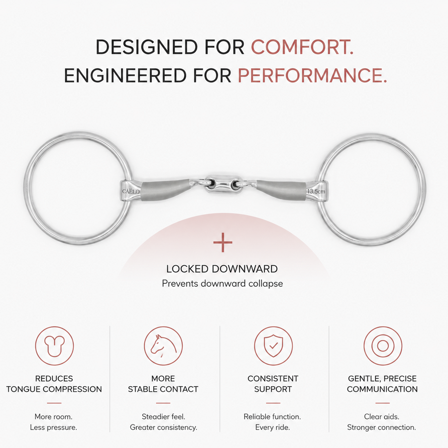 Caelo Balanced Contact Loose Ring Sweet Iron Bit