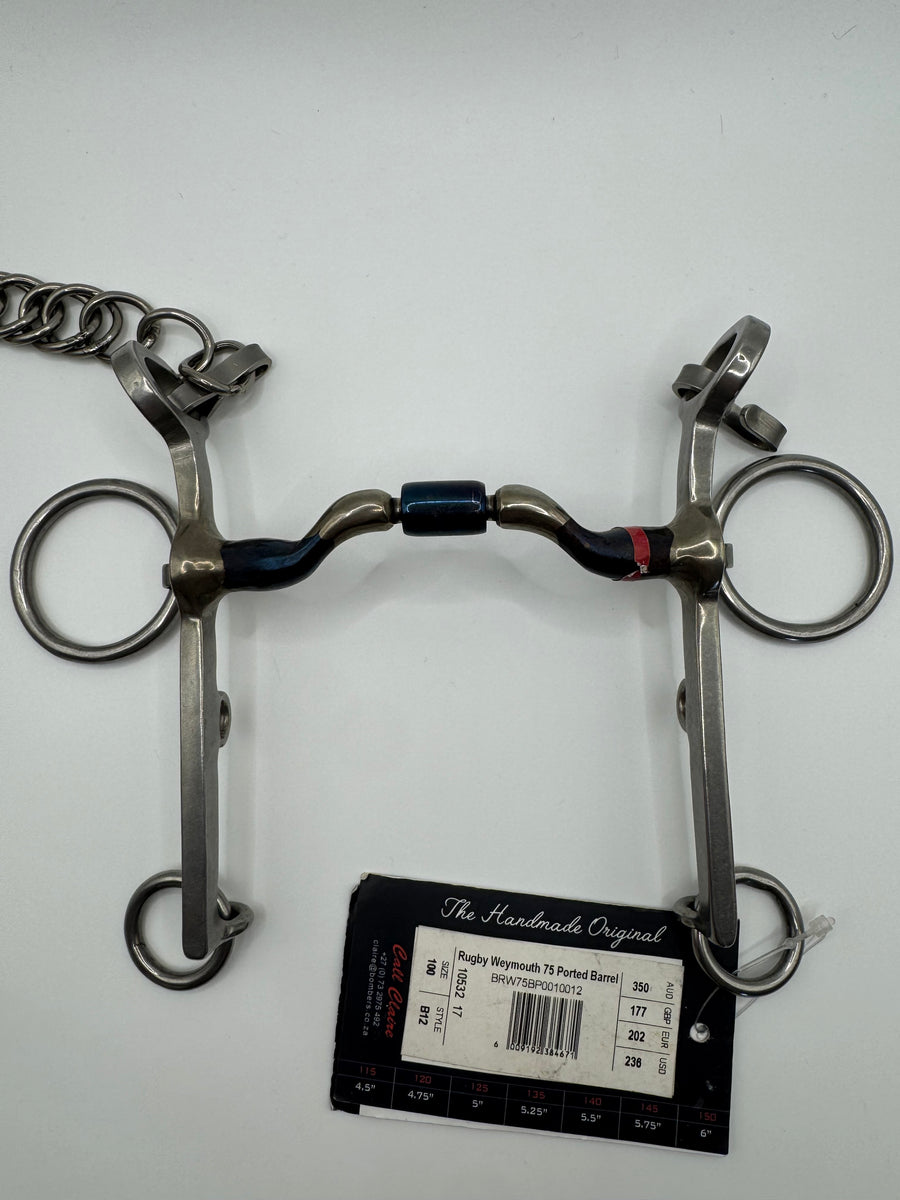 Bombers Rugby Weymouth Pelham Ported Barrel 10cm / 4”