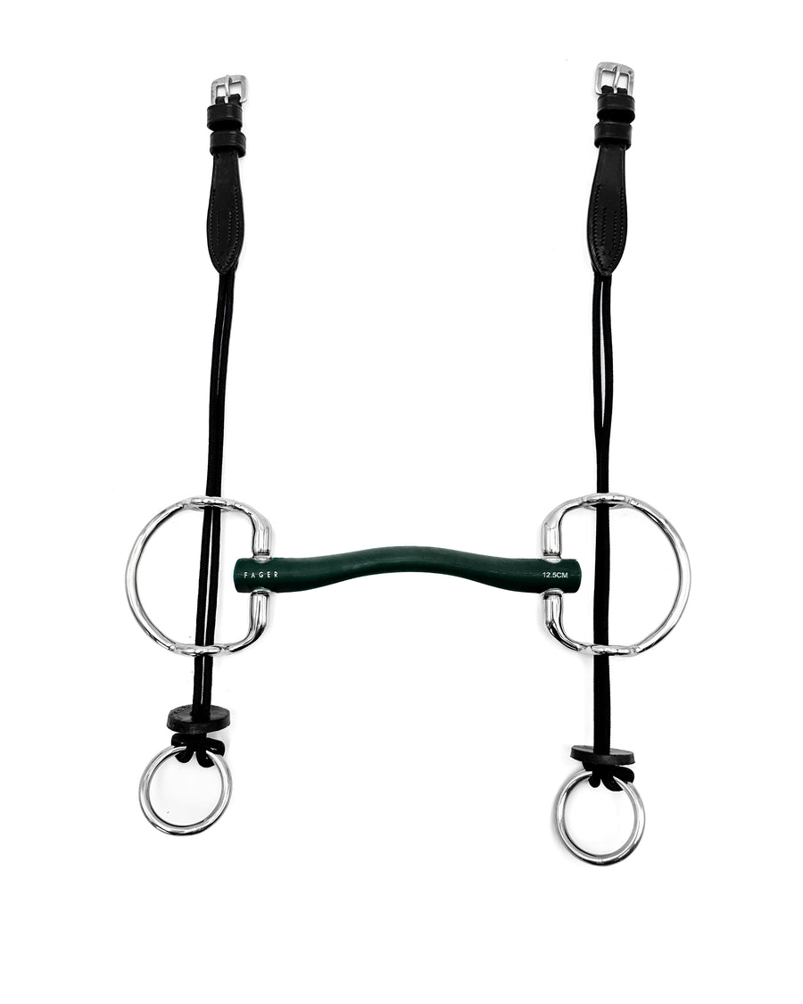 Fager Andrea Hard Rubber Fixed Gag Bit | Preorder