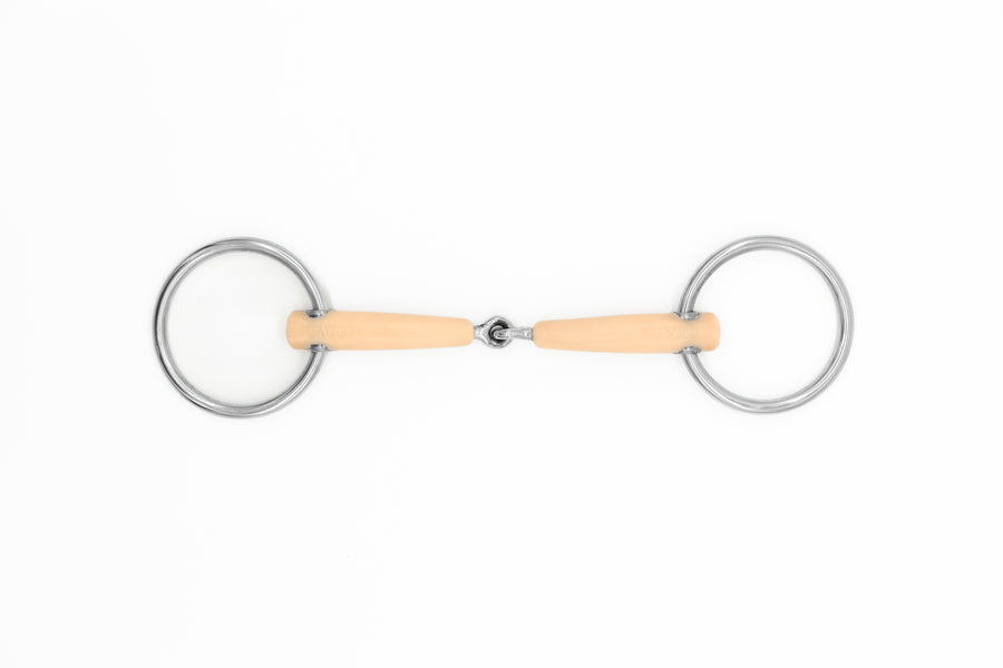 Caelo Rose Single Joint Loose Ring Bradoon Bit