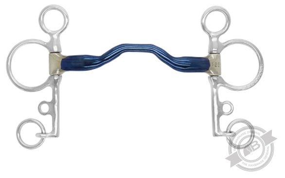 Embout De Mors Pelham Happy Mouth 4,75″ – Double Joint, Anneaux D – Occasion