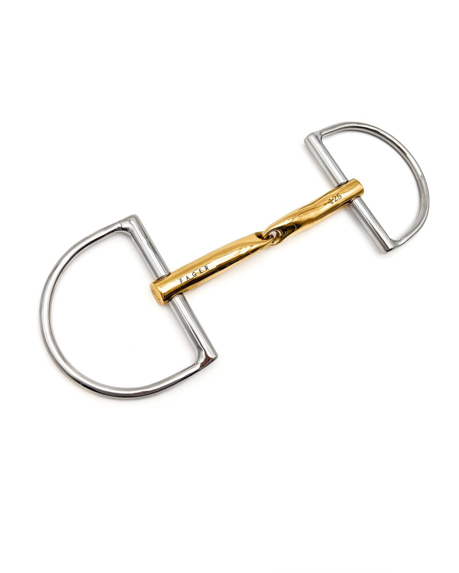 Fager Carter Sweet Gold D - Ring Bit - Horse Bit Emporium