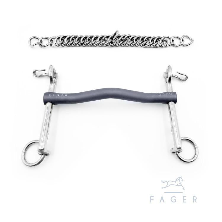 Fager Elisabeth Titanium Weymouth - Horse Bit Emporium
