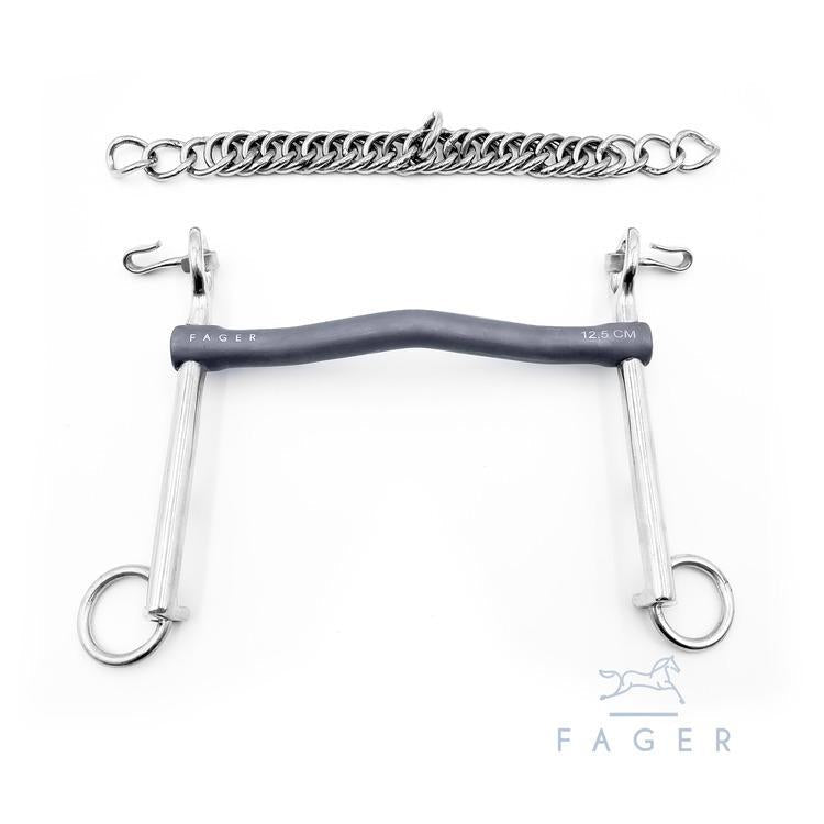 Fager Elisabeth Titanium Weymouth - Horse Bit Emporium