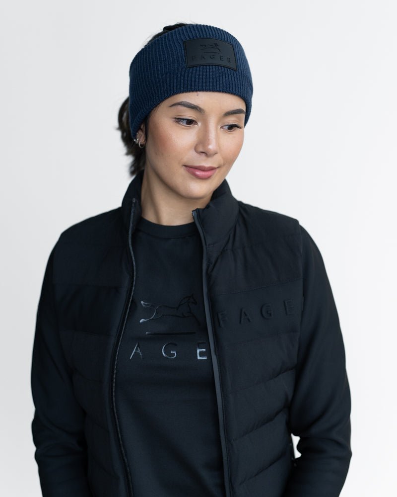 Fager Headband Navy - Horse Bit Emporium