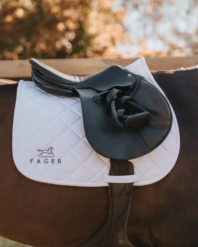 Fager Jump Saddle Pad 1 White - Horse Bit Emporium