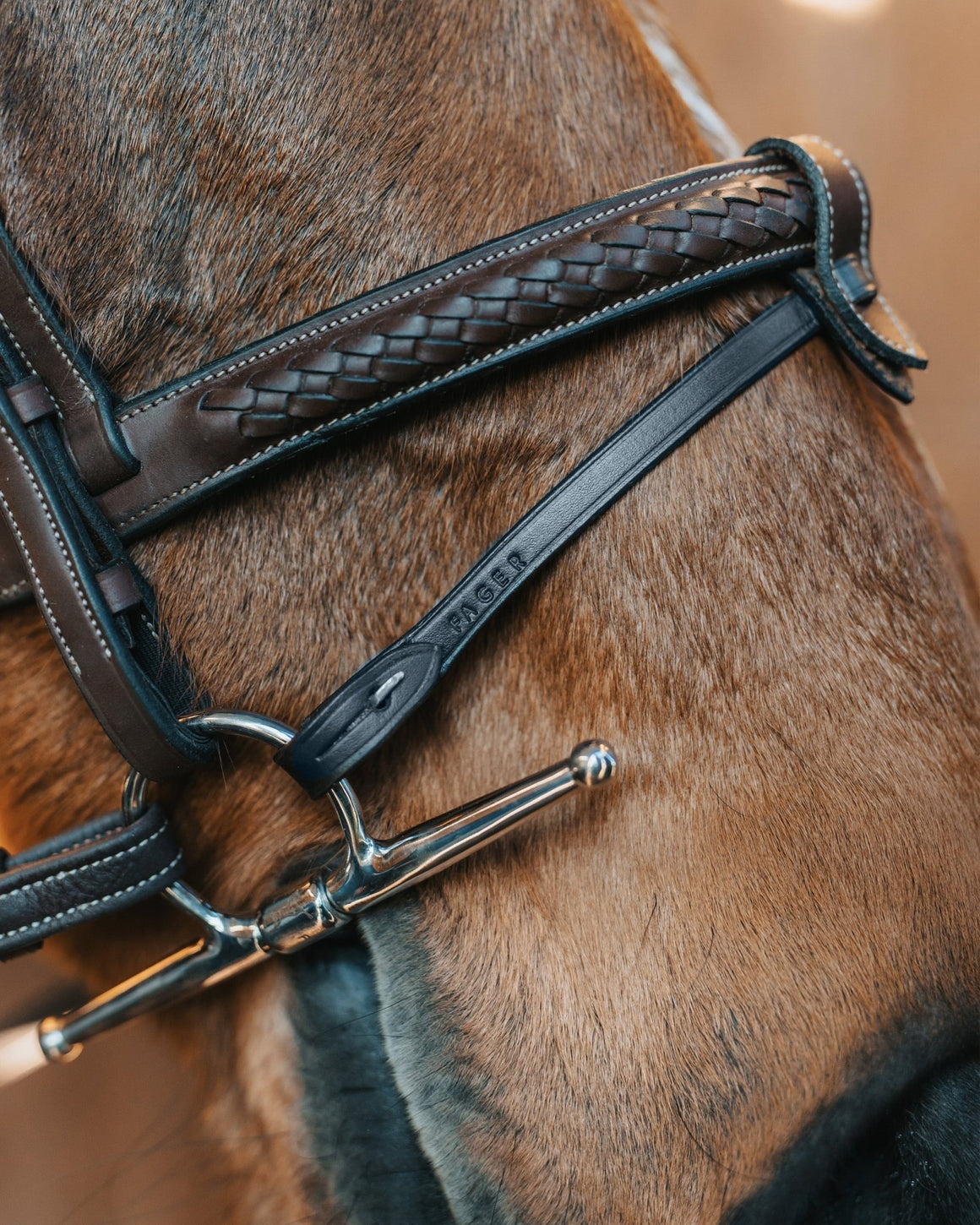 Fager Leather Bit Lifter - Horse Bit Emporium