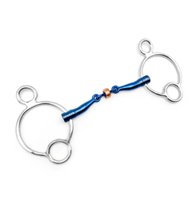 Universal 3-Ring Gag Horse Bit – German Silver & Stainless Steel, UK Stock, Free Shipping