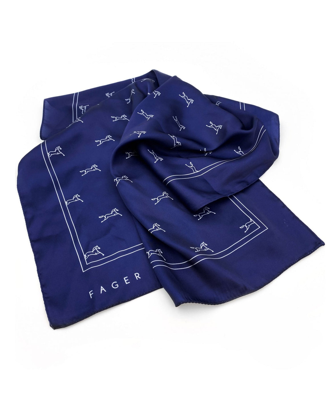 Fager Scarf Navy - Horse Bit Emporium