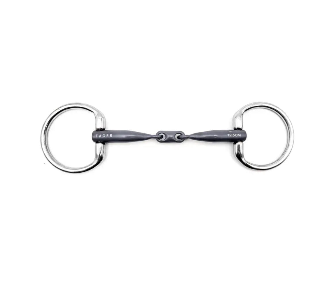 Fager Vendela Titanium Fixed Ring Bradoon - Horse Bit Emporium