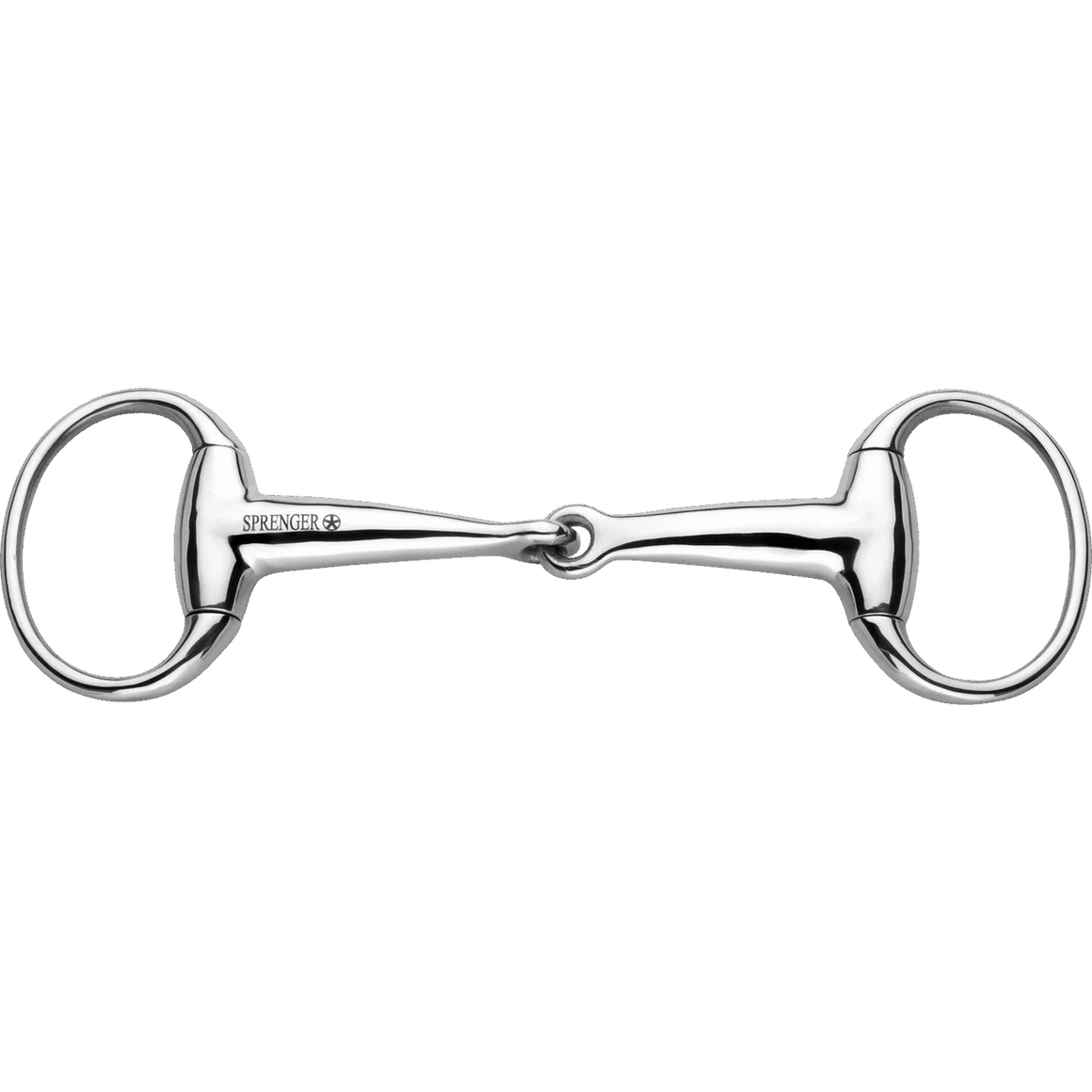 Sprenger Eggbutt bit 18 mm Hollow Mouthpiece - Stainless steel - Horse Bit Emporium