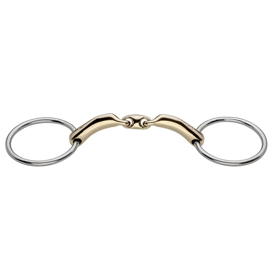 Sprenger Novocontact Loose Ring Snaffle Double Joint 14mm 40455 - Horse Bit Emporium