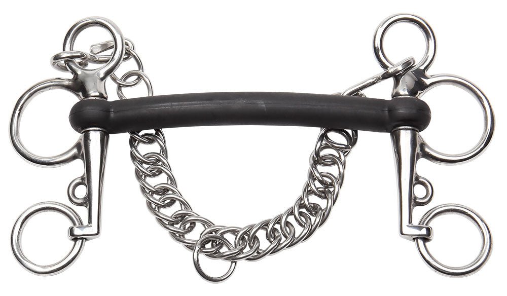 Volcanite Rubber Covered Pelham - Horse Bit Emporium