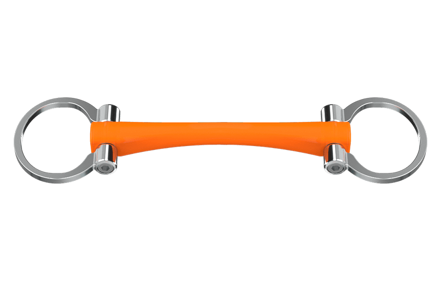 Winderen Double Broken Mullen Mouth Eggbutt Orange - Horse Bit Emporium