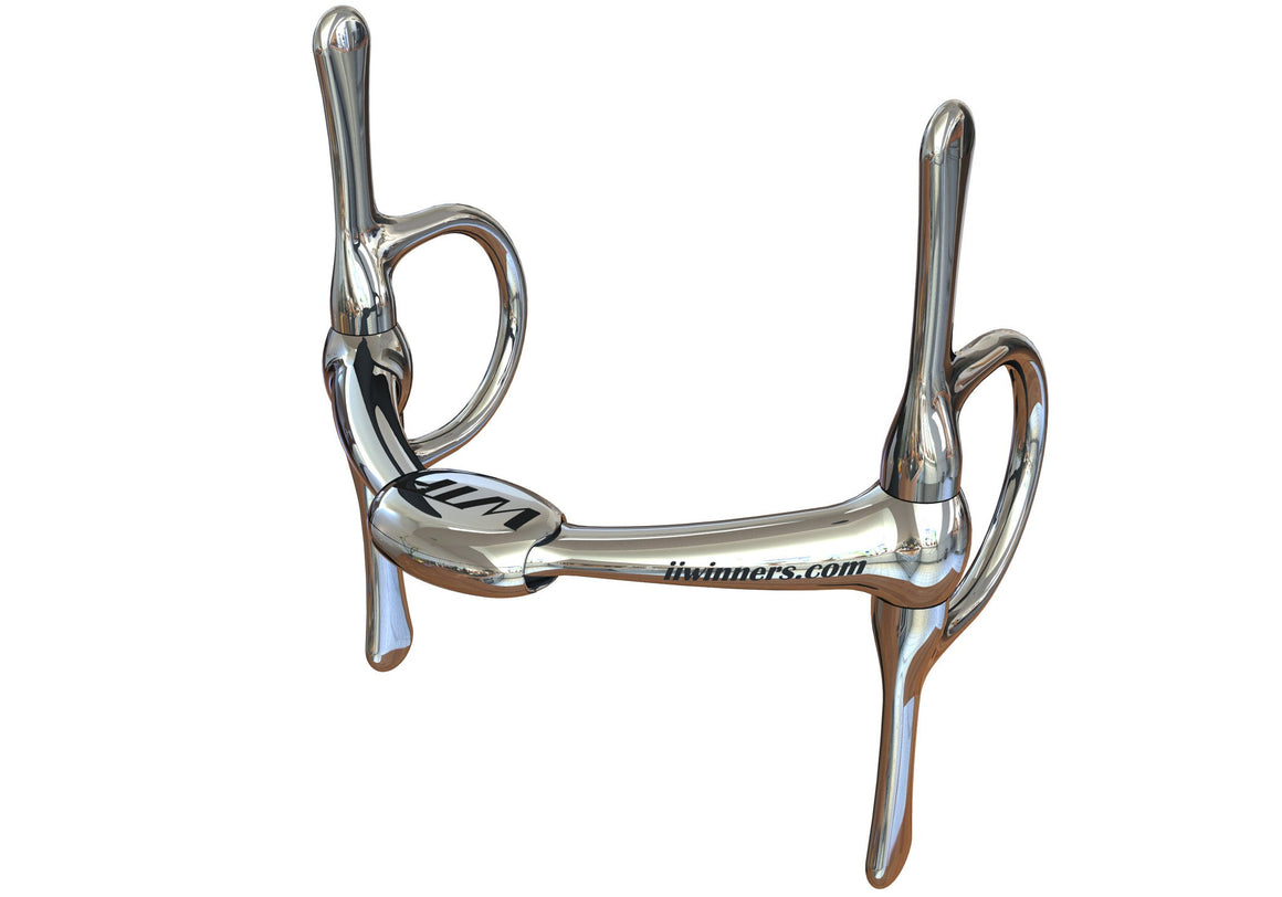 Winning Tongue Plate Full Cheek Bit - Horse Bit Emporium
