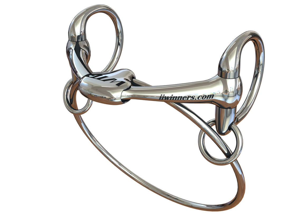 Winning Tongue Plate Racing Dexter Ring Bit - Horse Bit Emporium