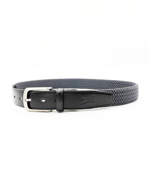 Fager Elastic Leather Belt Black/Grey