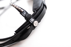 Finesse Snaffle Bridle - Black with Matte Black RRP $645