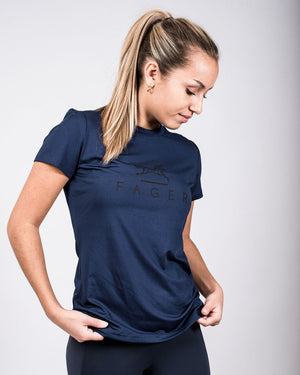 Fager Fia Short Sleeve T-shirt Navy