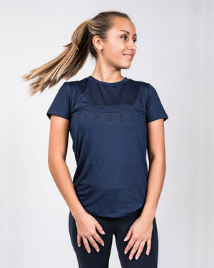 Fager Fia Short Sleeve T-shirt Navy