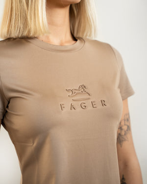 Fager Ida Short Sleeve T-Shirt Beige