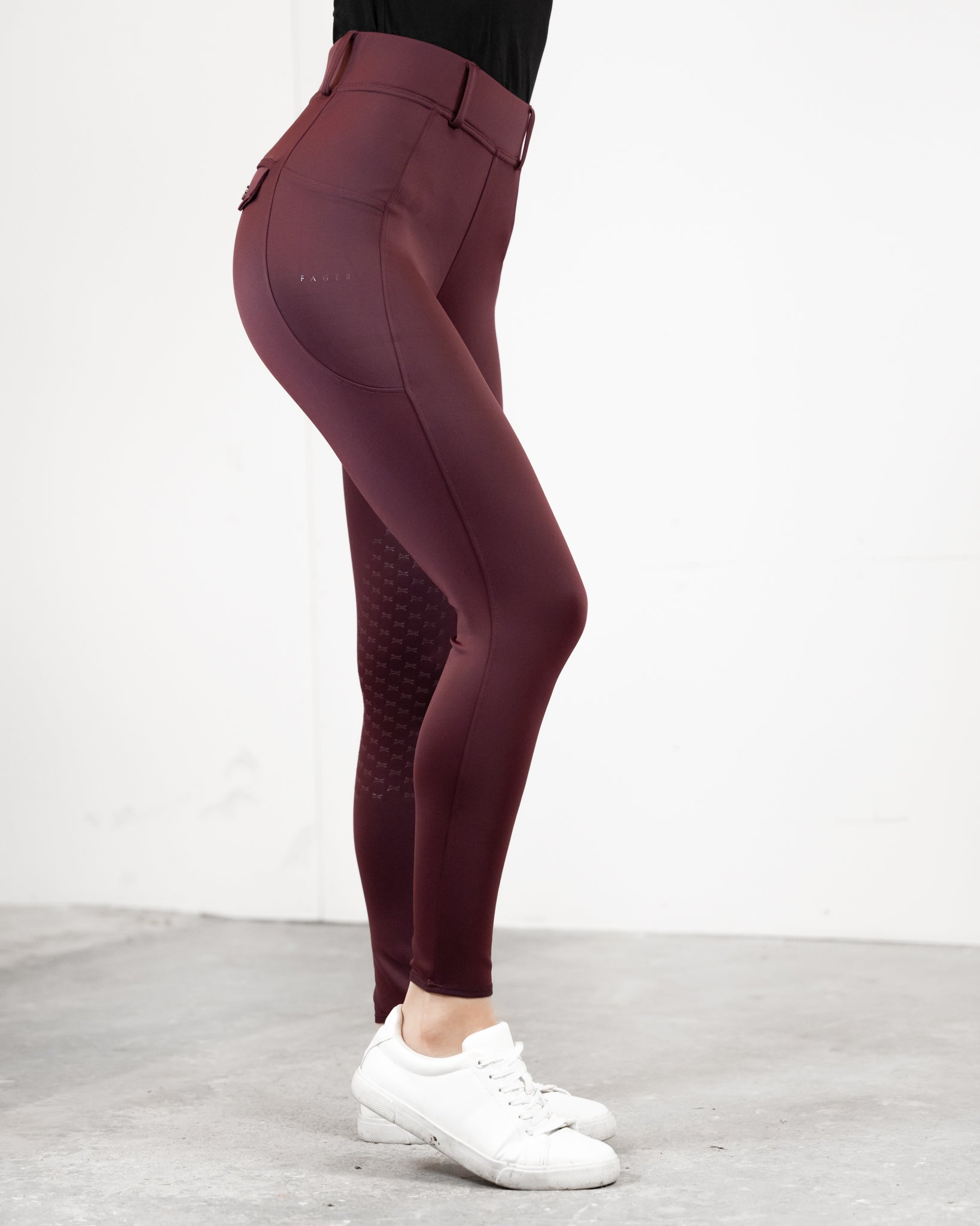 Clothing - adidas by Stella McCartney 7/8 Yoga Leggings - Burgundy | adidas  Israel