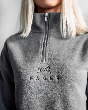 Fager Molly Half-zip fleece Grey