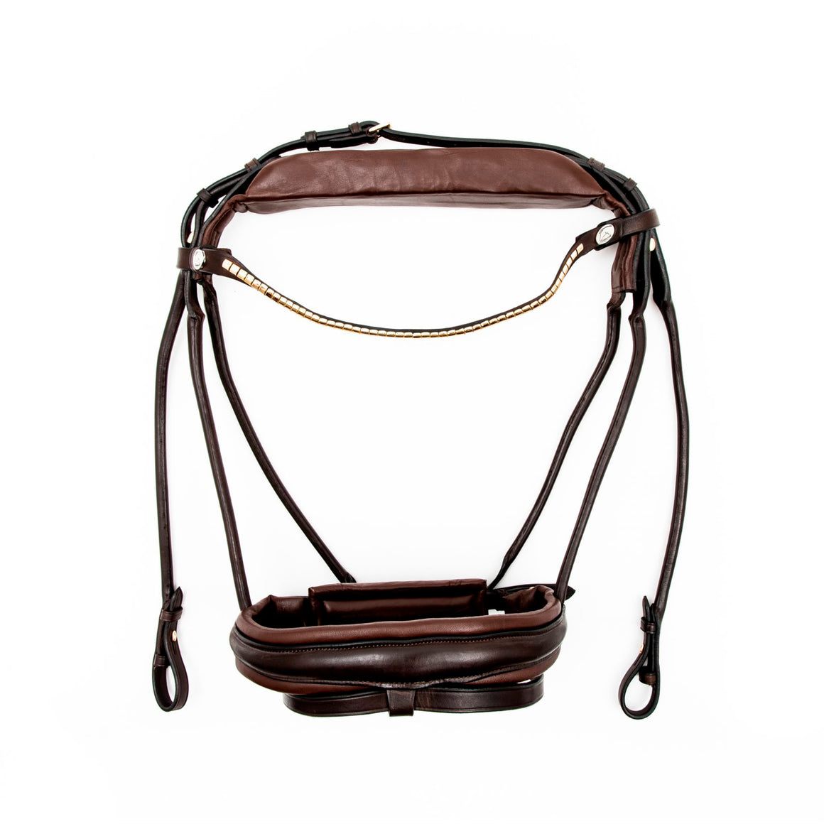 Pre-owned Bridle Saddle Two-way Bag In Brown