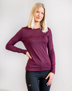 Fager Ida Long Sleeve T-Shirt Burgundy