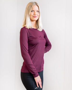 Fager Ida Long Sleeve T-Shirt Burgundy