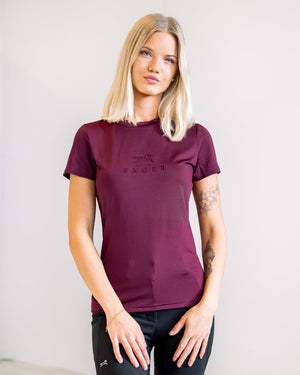 Fager Ida Short Sleeve T-Shirt Burgundy