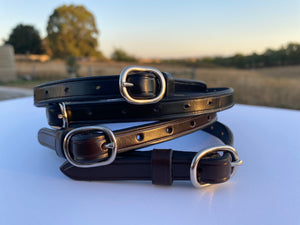 Leather Spur Straps Brown