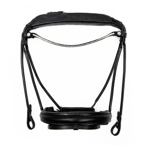 Finesse Snaffle Bridle - Black with Matte Black