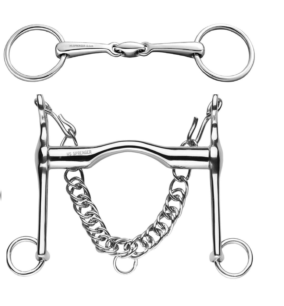 Sprenger Weymouth & Bradoon Double Jointed Double Set - Horse Bit Emporium